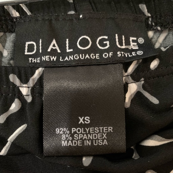 Dialogue Geo Print Ruffle Hem Stretch Skirt, Size 12 - Picture 4 of 4